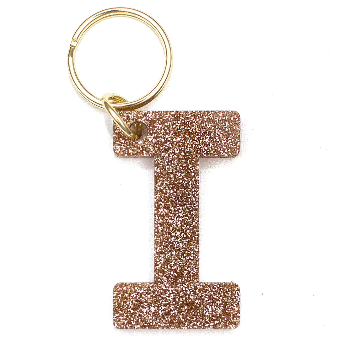 LUCKY FEATHER- INITIAL KEY CHAIN
