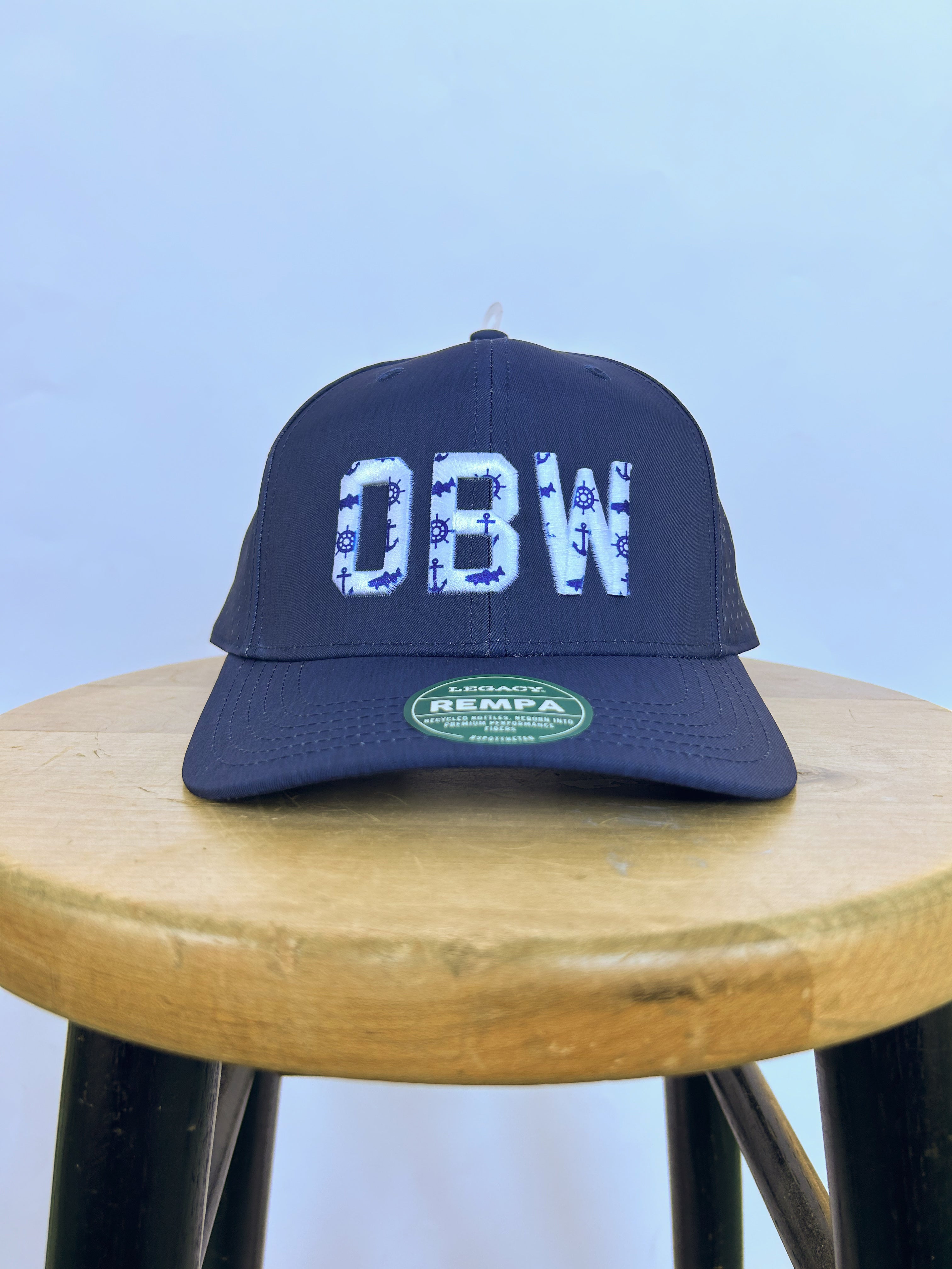 OBW- EMBROIDERED ANCHOR CAP