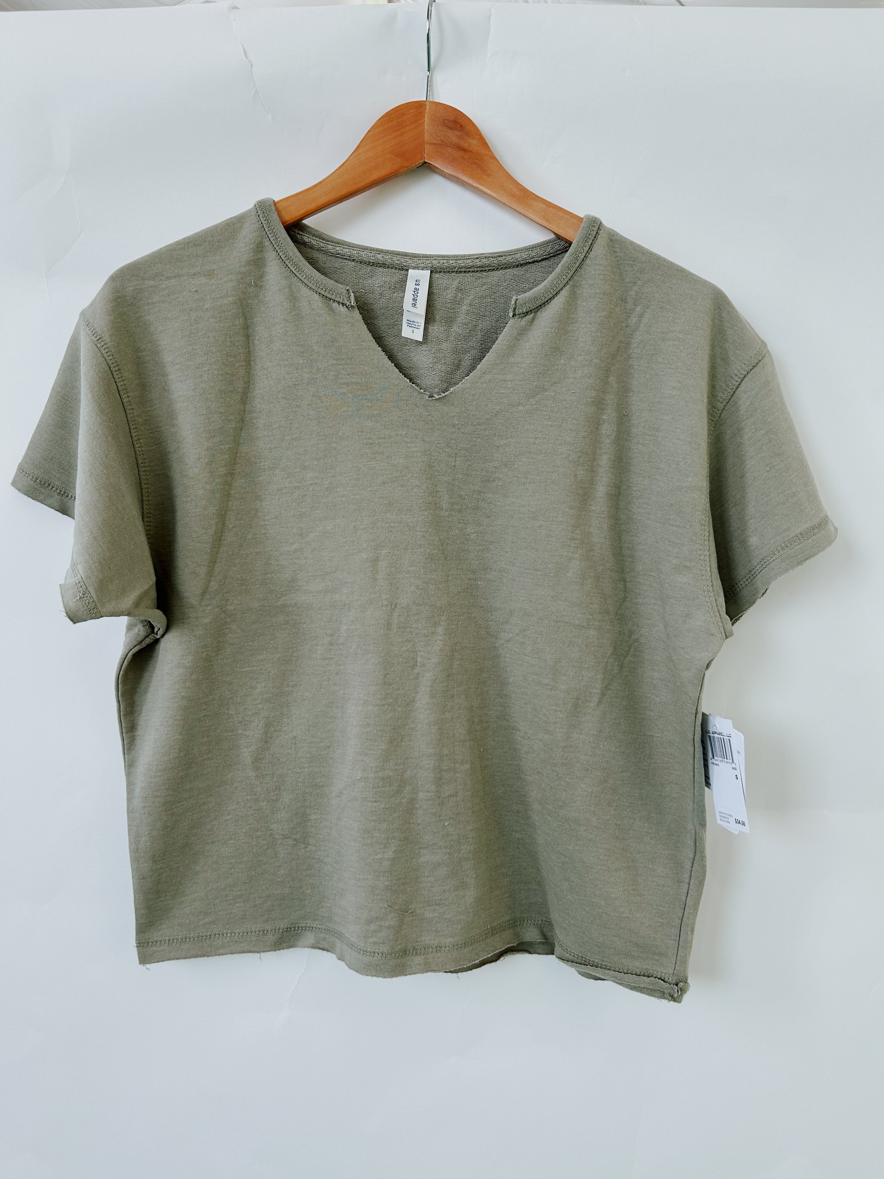 U.S. APPAREL- VINTAGE LOOSE FIT CREW TEE