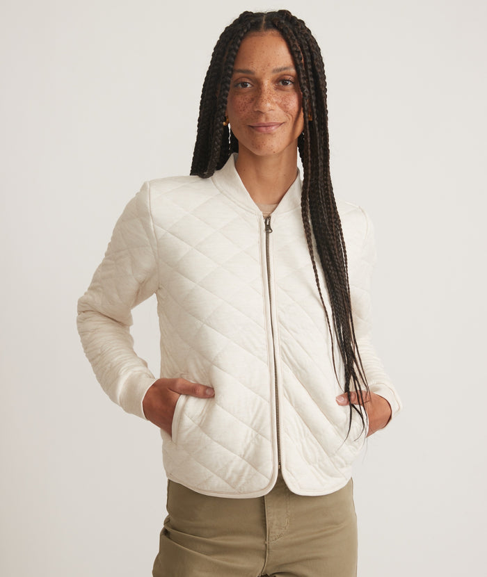 MARINE LAYER- QUILTED BOMBER JACKET