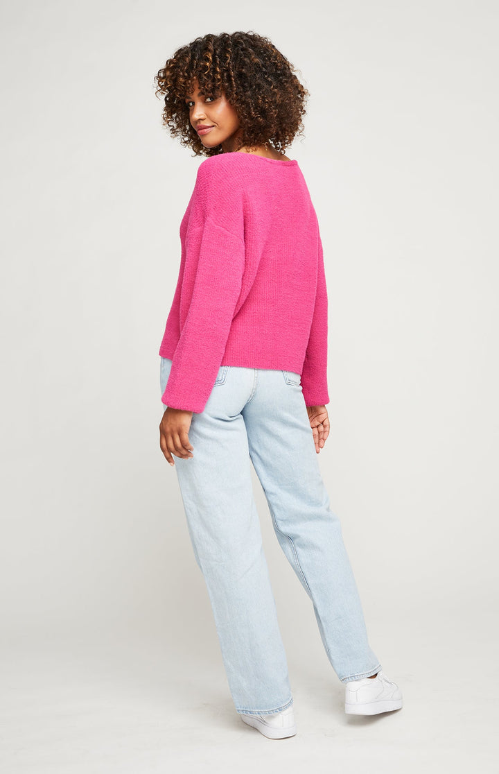 GENTLE FAWN - CLARKSON SWEATER WILD ORCHID
